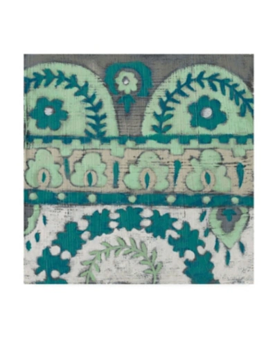 Trademark Global Chariklia Zarris Teal Tapestry Iv Canvas Art In Multi