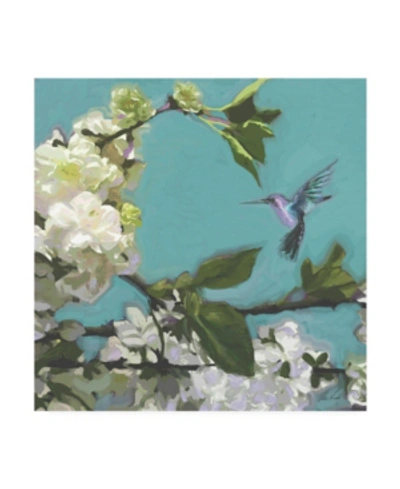 Trademark Global Rick Novak Hummingbird Florals I Canvas Art - 15.5" X 21" In Multi