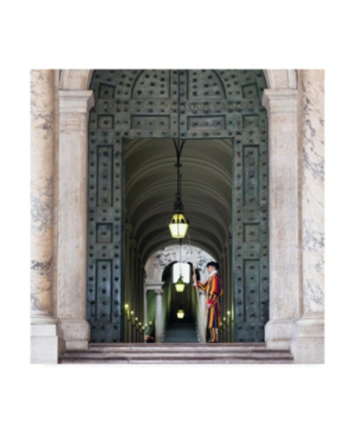 Trademark Global Philippe Hugonnard Dolce Vita Rome 3 Swiss Guard Of Vatican Canvas Art In Multi