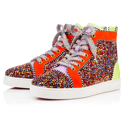 Christian Louboutin Louis Woman Clair De Lune Nappa Multi Strass