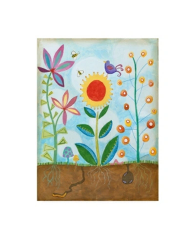 Trademark Global Megan Meagher Whimsical Flower Garden Ii Canvas Art In Multi