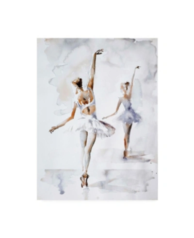 Trademark Global Aimee Del Valle Ballerina In Blue Canvas Art In Multi