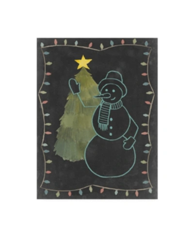 Trademark Global Grace Popp Chalkboard Snowman I Canvas Art In Multi