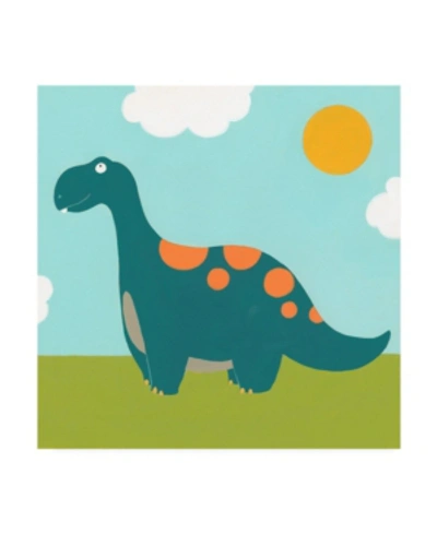 Trademark Global June Erica Vess Playtime Dino Iii Canvas Art In Multi