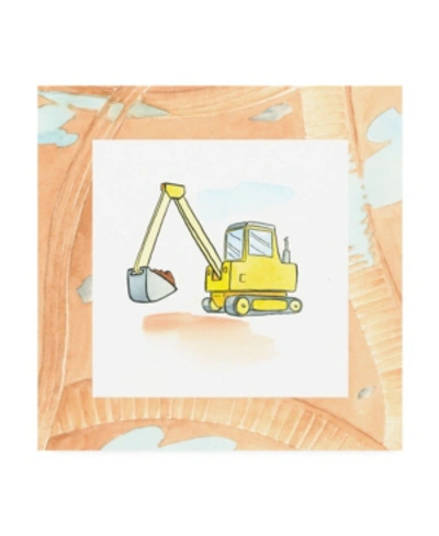 Trademark Global Charles Swinford Charlies Backhoe Childrens Art Canvas Art In Multi