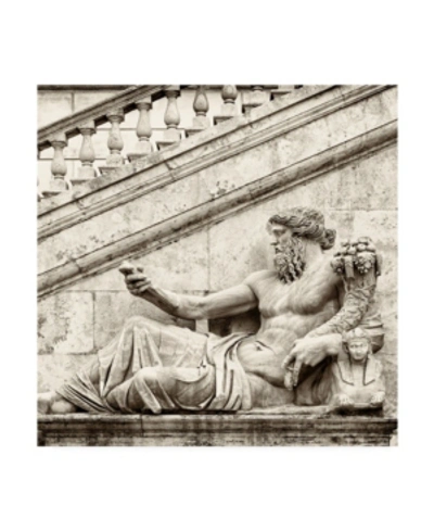 Trademark Global Philippe Hugonnard Dolce Vita Rome 3 Roman Statue Iii Canvas Art In Multi