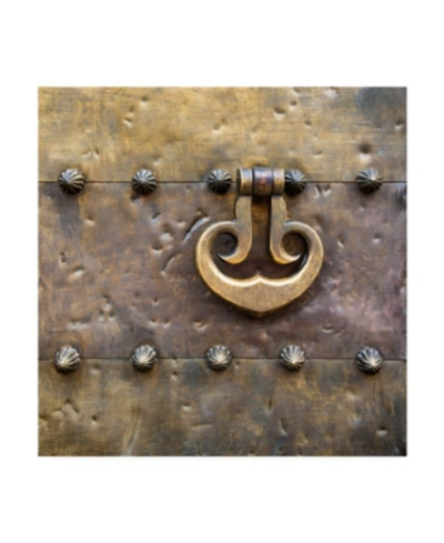 Trademark Global Philippe Hugonnard Made In Spain 3 Door Knocker On Copper Door Iii Canvas Art In Multi
