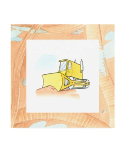 Trademark Global Charles Swinford Charlies Bulldozer Childrens Art Canvas Art In Multi