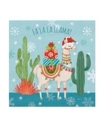 Trademark Global Mary Urban Lovely Llamas Christmas Ii Canvas Art In Multi