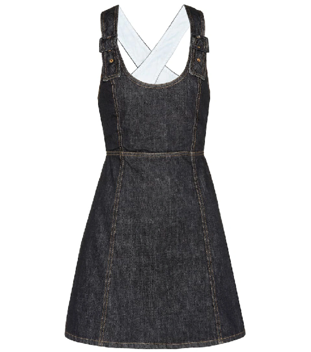 white christmas dresses Alexa Denim Short Dress S main image 1