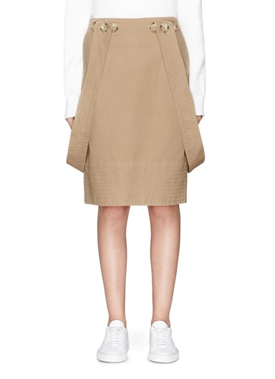 Bassike Attached Strap Cotton Drill Skirt