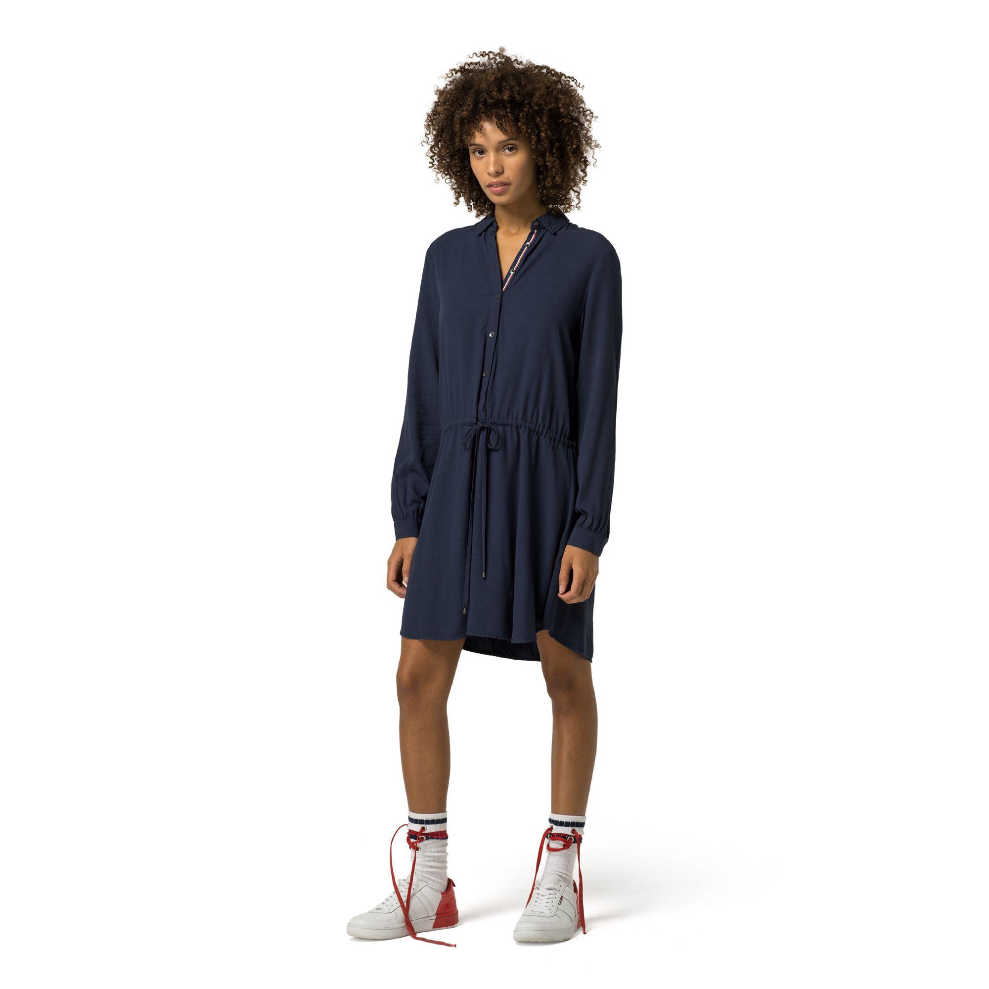 tommy hilfiger cuffed shirtdress