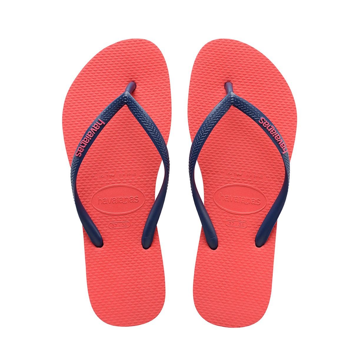 Havaianas Slim Logo Pop Up Sandal Coral New | ModeSens