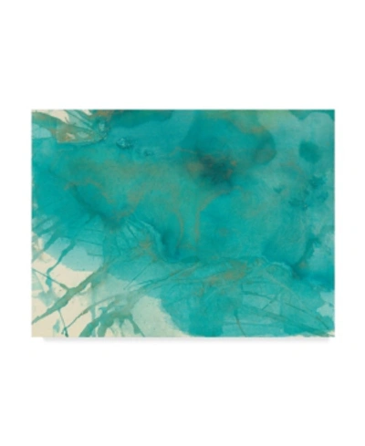 Trademark Global Joyce Combs Turquoise Moment I Canvas Art In Multi