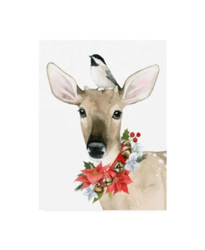 Trademark Global Grace Popp Deer Christmas Ii Canvas Art In Multi