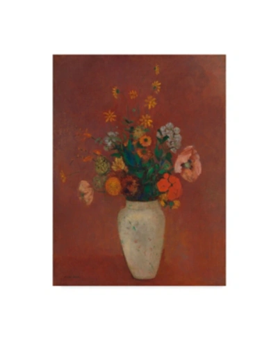 Trademark Global Odilon Redon Bouquet In A Chinese Vase Canvas Art In Multi
