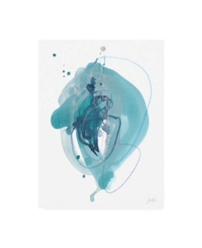 Trademark Global June Erica Vess Aqua Orbit I Canvas Art In Multi
