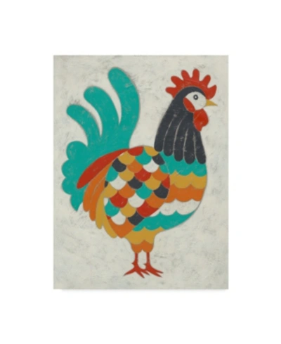 Trademark Global Chariklia Zarris Country Chickens I Canvas Art In Multi