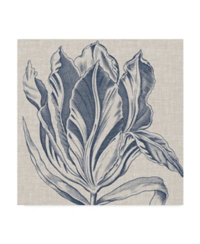 Trademark Global Vision Studio Indigo Floral On Linen I Canvas Art In Multi