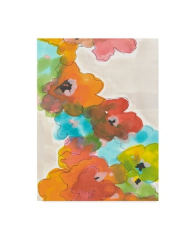 Trademark Global Jodi Fuchs Floral Cascade Ii Canvas Art In Multi