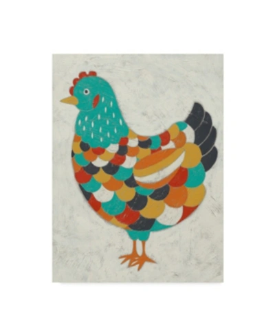 Trademark Global Chariklia Zarris Country Chickens Ii Canvas Art In Multi