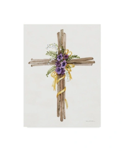 Trademark Global Kathleen Parr Mckenna Easter Blessing Cross I Canvas Art In Multi