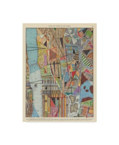 Trademark Global Nikki Galapon Modern Map Of New York I Canvas Art In Multi