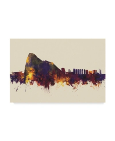Trademark Global Michael Tompsett Gibraltar Skyline Iii Canvas Art In Multi