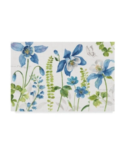 Trademark Global Lisa Audit Blue And Green Garden I Canvas Art In Multi