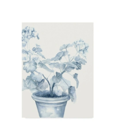Trademark Global Megan Meagher Blue Geranium I Canvas Art In Multi