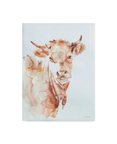 Trademark Global Aimee Del Valle Village Cow Canvas Art In Multi