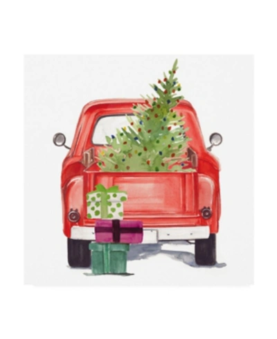 Trademark Global Jennifer Paxton Parker Christmas Cars Iii Canvas Art In Multi