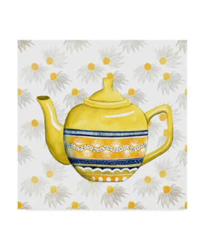 Trademark Global Grace Popp Sweet Teapot V Canvas Art In Multi