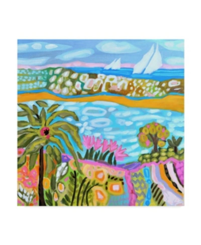 Trademark Global Karen Fields Palm Retreat Canvas Art In Multi