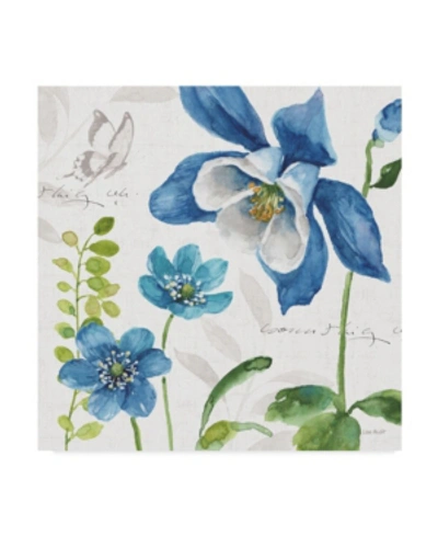 Trademark Global Lisa Audit Blue And Green Garden Iii Canvas Art - 15" X 20" In Multi