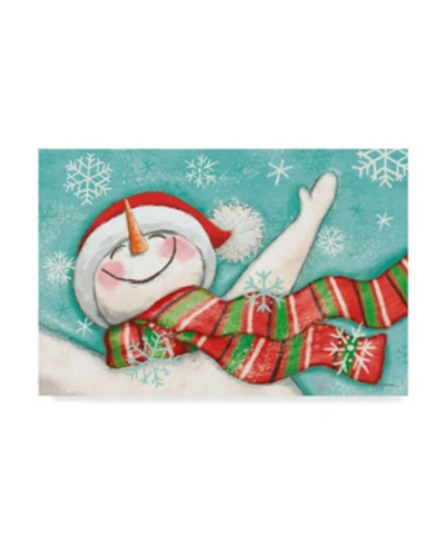Trademark Global Mary Urban Let It Snow Man I Canvas Art In Multi