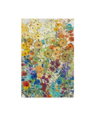 Trademark Global Tim Otoole Meadow Floral I Canvas Art In Multi