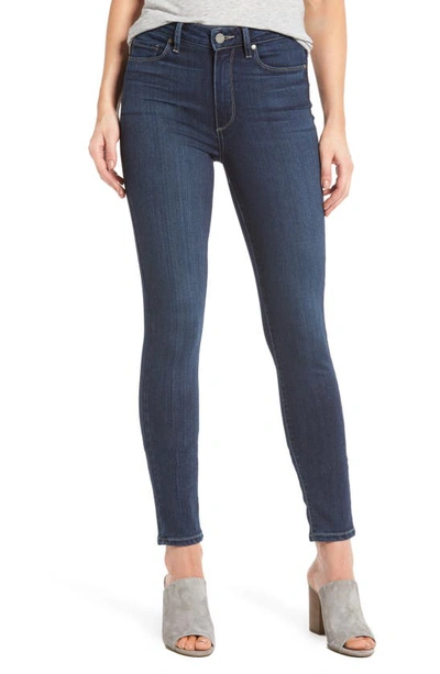 Paige Transcend Hoxton High Waist Ankle Skinny Jeans In Charing
