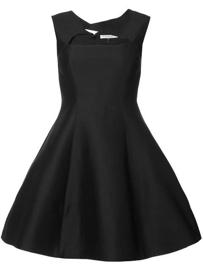 Halston Heritage Full Skirt Dress In Black