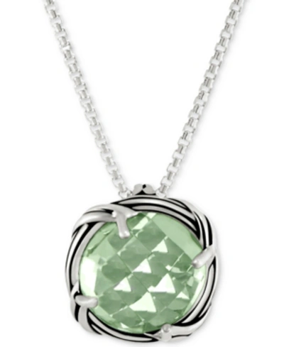Peter Thomas Roth Prasiolite 20" Pendant Necklace (4 Ct. T.w.) In Sterling Silver In Green
