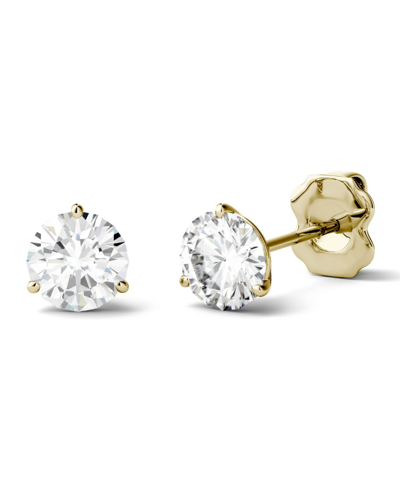 Charles & Colvard Moissanite Martini Stud Earrings (3 Ct. T.w. Diamond Equivalent) In 14k White Or Yellow Gold