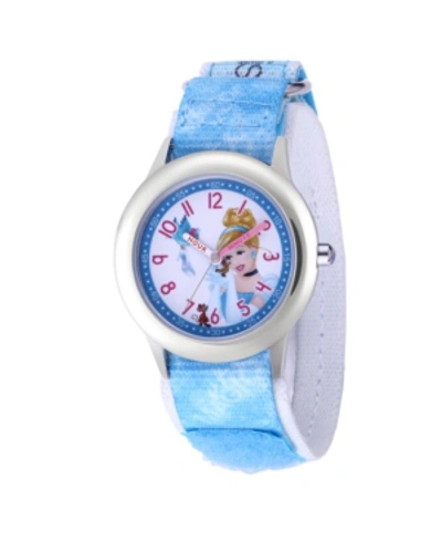 Ewatchfactory Disney Princess Cinderella Girls' Stainless Steel Watch 32mm In Blue