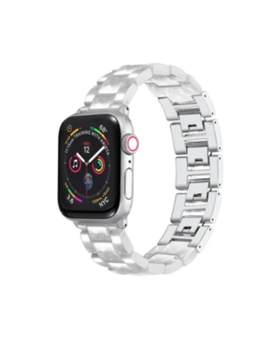 Posh Tech Men's And Women's Resin Band For Apple Watch With Removable Clasp 42mm In Multi