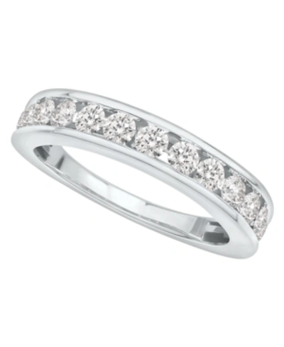 Macy's Certified Diamond Channel Band (1 Ct. T.w.) In 14k White Gold Or Yellow Gold