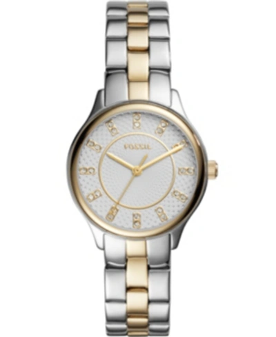 Fossil Women's Modern Sophisticate Three Hand Two Tone Stainless Steel Watch 30mm In Multi