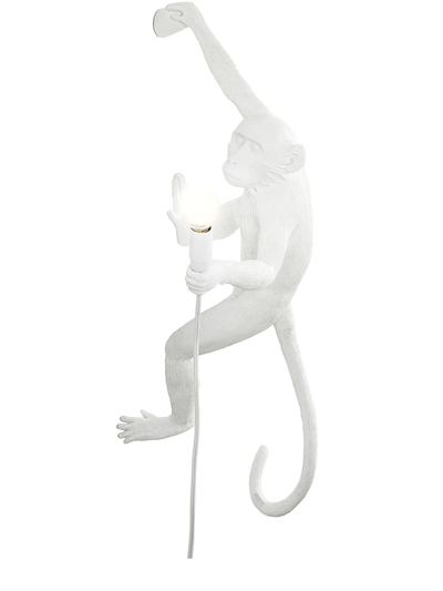 Seletti Monkey Hanging Lamp In White