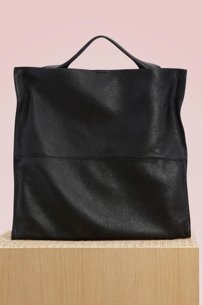 Jil Sander Xiao Leather Shopping Bag