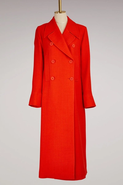 Stella Mccartney Edwina Wool Coat In 6500 - Gipsy Red