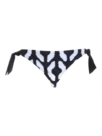 Max Mara Graphic Pattern Mid-rise Bikini Bottoms In White
