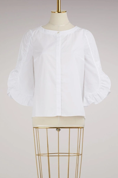 Peter Pilotto Silk Blouse In White